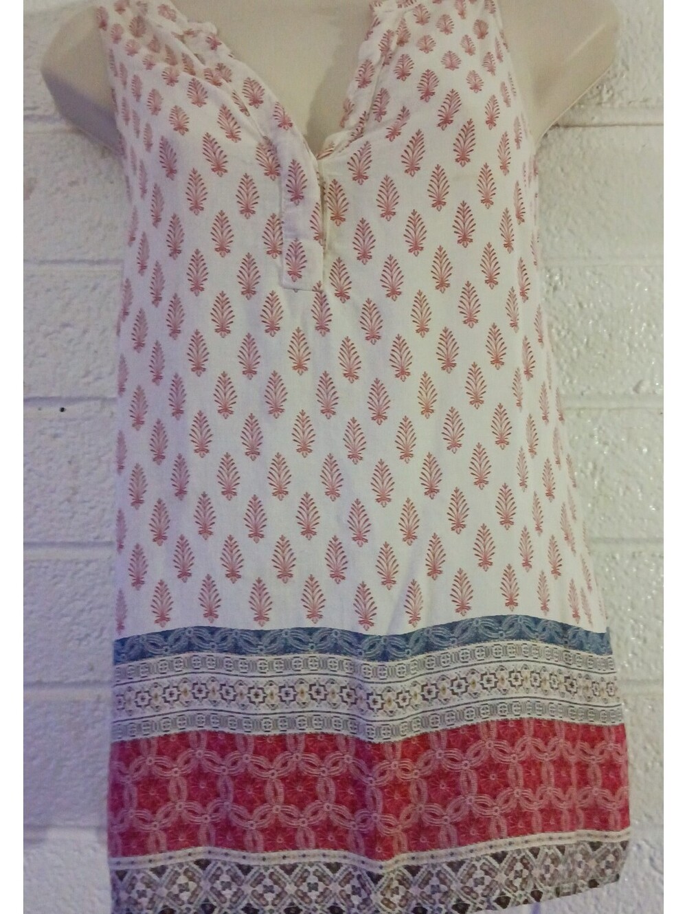 Sanctuary Women's Y2K Flowy Boho Rayon Tank Top Size Large